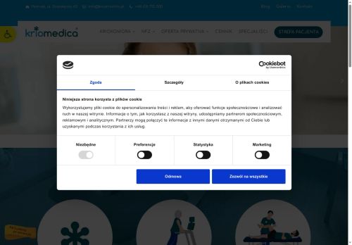 KRIOMEDICA POZNAŃSKIE CENTRUM REHABILITACJI I ODNOWY BIOLOGICZNEJ SPÓŁKA Z OGRANICZONĄ ODPOWIEDZIALNOŚCIĄ